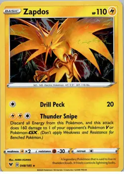 Zapdos (Cosmos Holo) - Promo - Miscellaneous Cards & Products - 048/185 - LP - H - Image 1