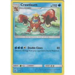 POKEMON CARD CRAWDAUNT 25/111 NO 342 ROGUE POKEMON TCG CCG - Image 1