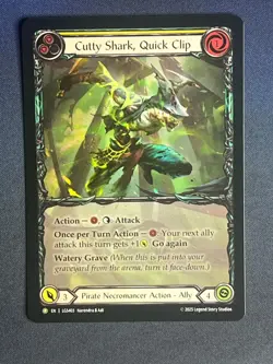 FAB LGS403 Cute Shark, Quick Clip FOIL Promo Pirate Necromancer Flesh & Blood - Image 1