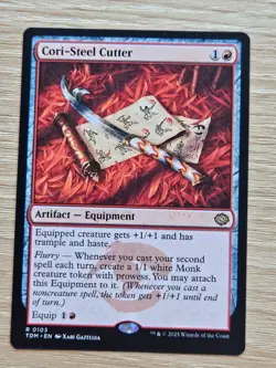 x1 Cori-Steel Cutter ~ Tarkir Dragonstorm M/NM, English ~ Red Artifact Rare - Image 1