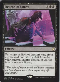 Beacon of Unrest NM #105 Commander 2019 MTG - Image 1