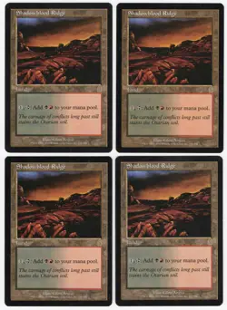 Shadowblood Ridge x4 4x 2001 Odyssey PLAYSET Colorless Rare Land MTG NM AZ2 - Image 1