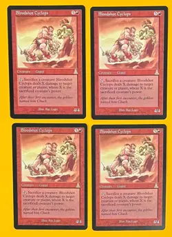 MTG BLOODSHOT CYCLOPS (x4) Urza's Destiny (OldManMTG 010-856) - Image 1