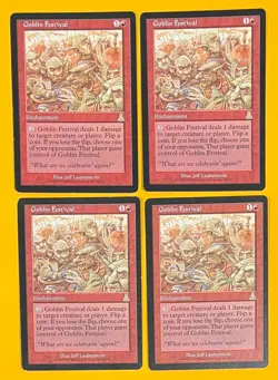 MTG GOBLIN FESTIVAL (x4) Urza's Destiny (OldManMTG 010-869) - Image 1