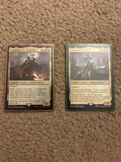 2 FOILS Abaddon the Despoiler, Inquisitor Greyfax Universes Beyond Warhammer 40k - Image 1
