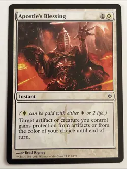 MTG New Phyrexia Apostle's Blessing 2/175 MP - Image 1