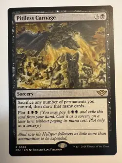 Pitiless Carnage Outlaws of Thunder Junction Magic Gathering MTG OTJ - Image 1
