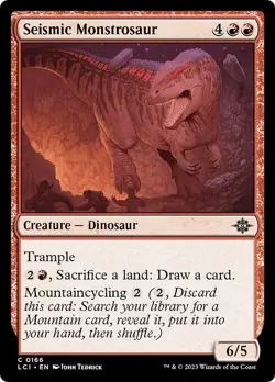 SEISMIC MONSTROSAUR x4 mtg NM Lost Caverns of Ixalan 4 Common - Image 1