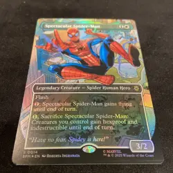 Spectacular Spider-Man (Borderless) Foil #0014 Marvel's Spider-Man MTG SPM - Image 2
