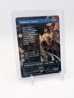 MTG - Summon: Valefor - FOIL Borderless Rare #197 - Final Fantasy NM - Image 1
