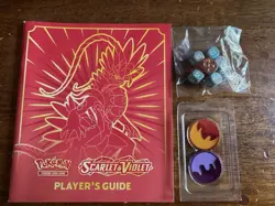 Pokemon TCG Scarlet & Violet Koridon book, dice, and counters - Image 1