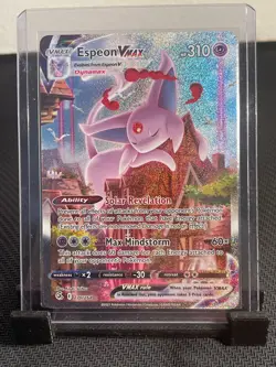 Pokemon Espeon VMAX Dynamax 270/264 Fusion Strike Alternate Art TCG NM Rare - Image 1