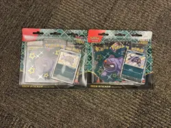 Pokemon TCG Paldean Fates Tech Sticker Collection 2 Lot Maschiff - Image 1