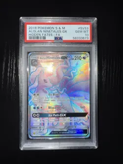Pokemon PSA 10 Alolan Ninetales GX SV53/SV94 Sun & Moon Hidden Fates Shiny Vault - Image 3