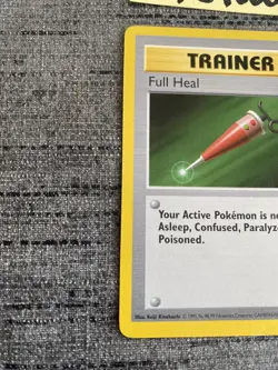 Carte Pokemon Trainer Full Heal 82/102 SHADOWLESS Set De Base Wizards OCCASION - Image 3