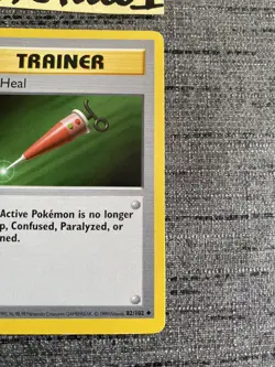 Carte Pokemon Trainer Full Heal 82/102 SHADOWLESS Set De Base Wizards OCCASION - Image 4