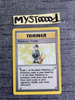 Carte Pokemon Trader 77/102 Rare Set De Base Wizard Anglais Occasion - Image 1