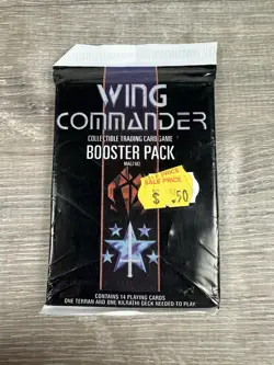Wing Commander Collectible Trading Card Game Booster Pack (1995) - Sealed - Image 1