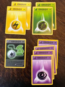 13 First Edition Pokemon TCG Energy Cards - Image 1