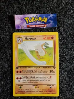 Marowak - 39/64 - 1999 1st Edition Uncommon Jungle Pokemon Card NM - Image 1