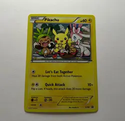 Pokemon TCG XY95 Pikachu Black Star Promo Holo Card - LP - Image 1
