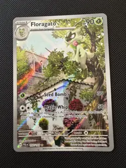 Floragato Scarlet & Violet Paldea Evolved Holo Illustration Card 197/193 - Image 1