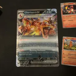 Pokemon TCG Scarlet & Violet Charizard ex 196 Black Star Promo NM 4 cards - Image 2