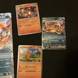 Pokemon TCG Scarlet & Violet Charizard ex 196 Black Star Promo NM 4 cards - Image 3