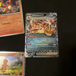 Pokemon TCG Scarlet & Violet Charizard ex 196 Black Star Promo NM 4 cards - Image 4