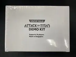 UniVersus Attack On Titan Trading Card Game Demo Kit Factory Sealed 16 Deck New - Image 1