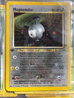Pokemon TCG Magnemite Holo Secret Rare Card Sun & Moon Cosmic Eclipse 242/236 - Image 1