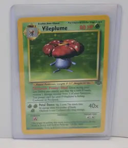 1999 Pokemon TCG Jungle Vileplume Holo Rare Card #15/64 LP Condition - Image 1