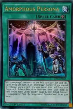 SHVI-EN062 AMORPHOUS PERSONA ULTRA RARE 1ST EDITION YuGiOh CARD - Image 1