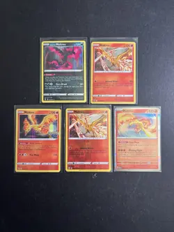 5 Moltres Pokemon Card Collection Holo Rare Reverse Galarian SWSH SV PTCG - Image 1