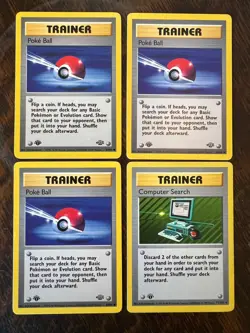 Lot of 16 First Edition Pokemon TCG Trainer Cards - Image 1