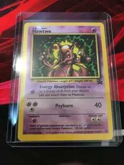 Mewtwo Black Star Promo 14 Pokemon Card OC/NM Condition (WOTC Promo) - Image 1