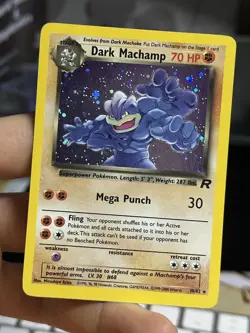 #2 Dark Machamp 10/82 Team Rocket 2000 Holo Rare WOTC Pokemon Card TCG - Image 3