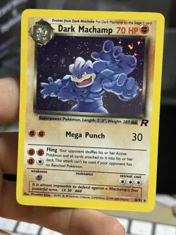 #2 Dark Machamp 10/82 Team Rocket 2000 Holo Rare WOTC Pokemon Card TCG - Image 4