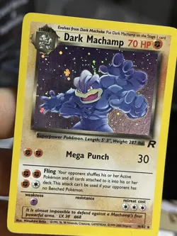 #2 Dark Machamp 10/82 Team Rocket 2000 Holo Rare WOTC Pokemon Card TCG - Image 5