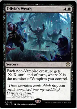 Olivia's Wrath - R - Commander: The Lost Caverns of Ixalan - 205 - NM - Regular - Image 1