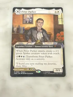NYCC 2025 exclusive MTG Peter Parker Amazing Spider-man PROMO Magic Gathering - Image 2