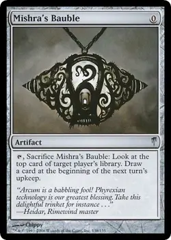 MISHRA'S BAUBLE mtg Very Light Play Coldsnap 1 Unc - Image 1