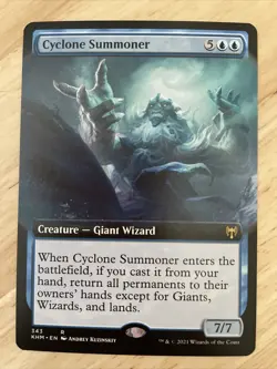 MTG Cyclone Summoner Extended Art Regular Kaldheim KHM #343 NM/M - Image 1