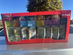 Pokemon TCG Prismatic Evolutions Costco 8 Mini-Tin Bundle Free Shipping! - Image 1