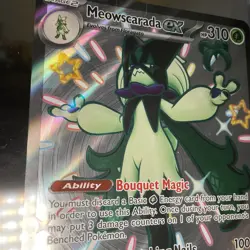Jumbo Meowscarada ex SVP078 Black Star Shiny Ultra Rare Pokemon Card 2024 NM/M - Image 3