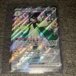 Jumbo Meowscarada ex SVP078 Black Star Shiny Ultra Rare Pokemon Card 2024 NM/M - Image 4