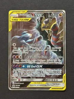 Garchomp & Giratina GX SM193 2019 Pokemon Promo English Rare NM Full Art Holo - Image 1