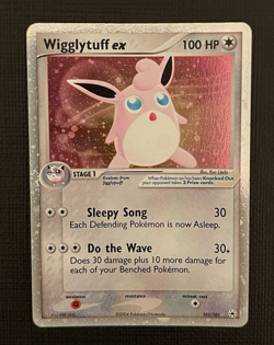 Wigglytuff ex #101/101 EX Hidden Legends Holo Pokemon Ultra Rare MP 2004 English - Image 1