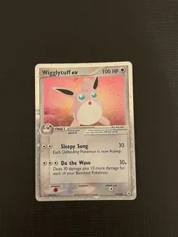 Wigglytuff ex #101/101 EX Hidden Legends Holo Pokemon Ultra Rare MP 2004 English - Image 2