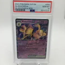 Alakazam EX #50 PSA 10 Cosmos Holo - 2023 Pokemon Svp En-Sv Black Star Promo - Image 1